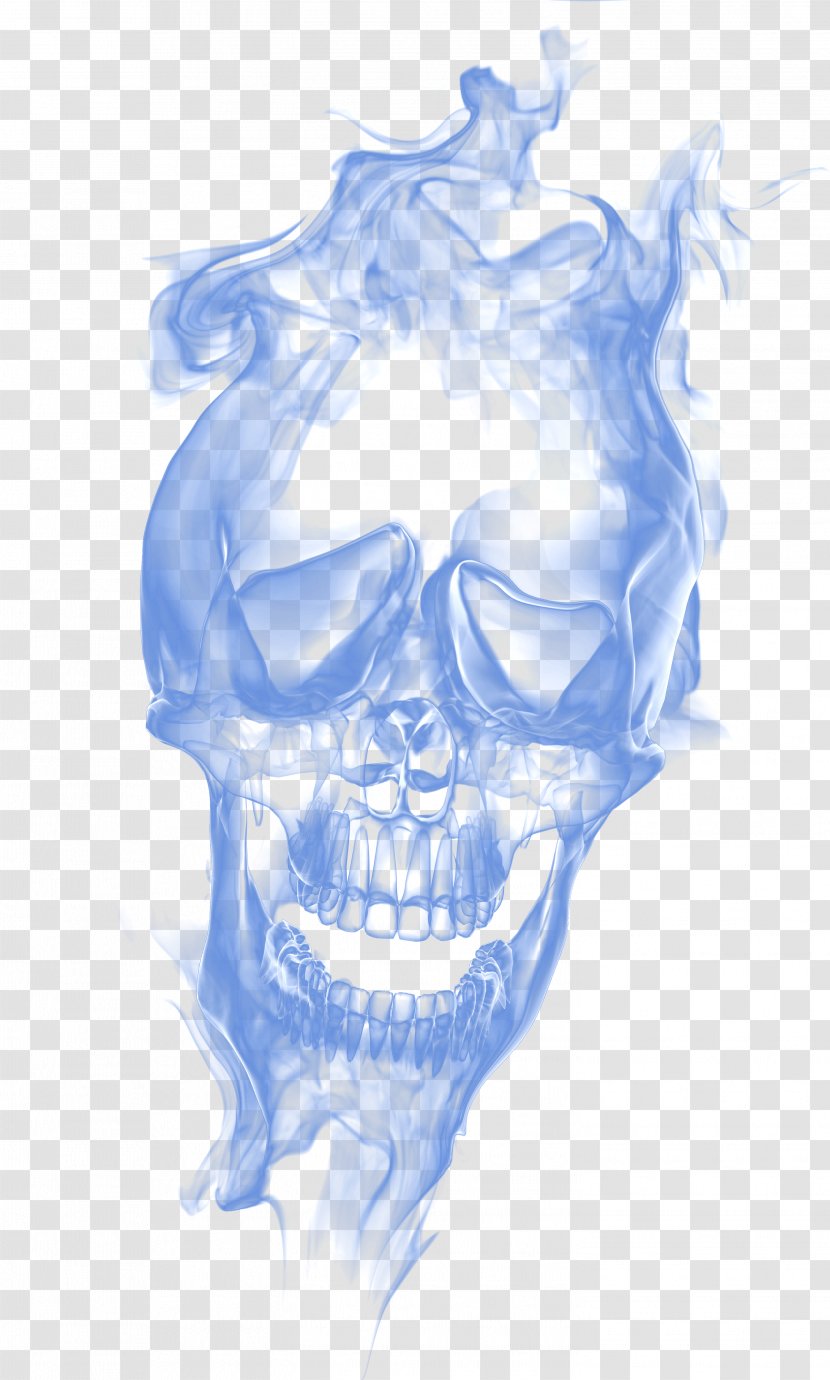 Clip Art Smoking Skull Image - Haze - Drawing Transparent Transparent PNG