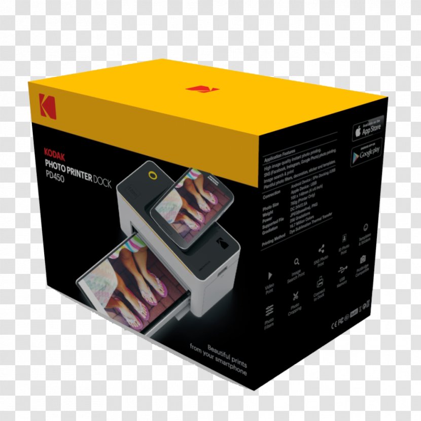 Kodak Photo Printer Dock PD-450 EasyShare Printing - Usb Transparent PNG