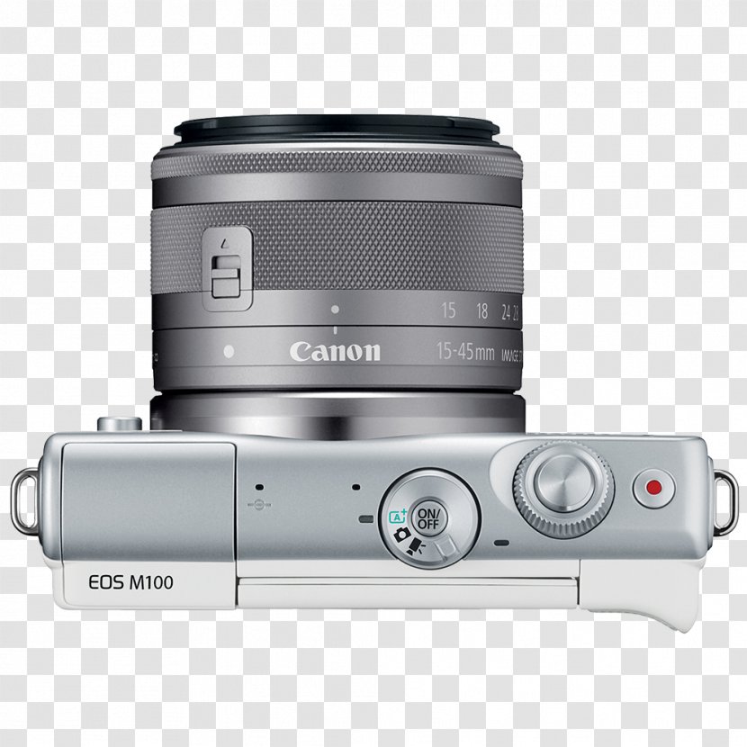 Canon EOS M100 M6 M5 Mirrorless Interchangeable-lens Camera - Efm 1545mm Lens Transparent PNG