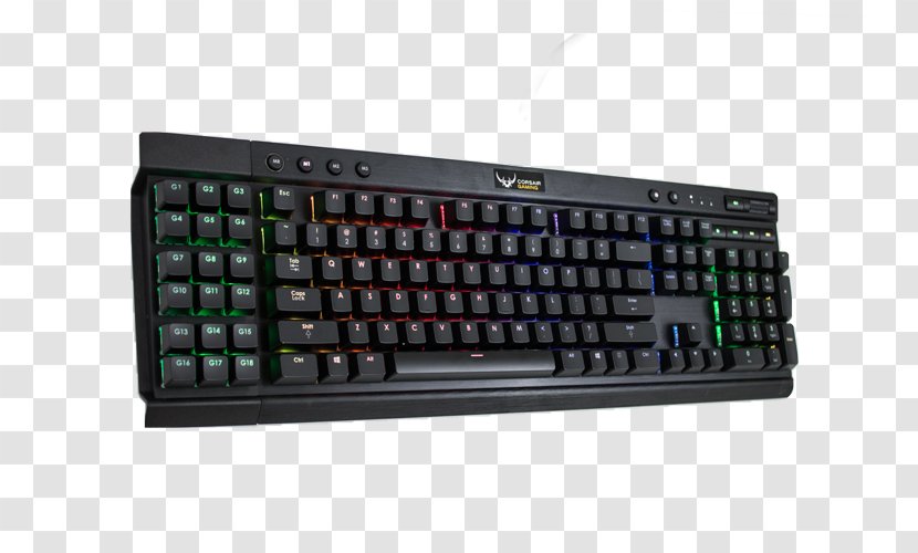 Computer Keyboard Cherry Gaming Keypad Electrical Switches Corsair STRAFE - Electronics Transparent PNG