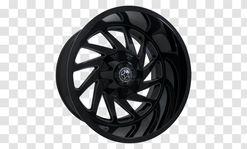 Alloy Wheel Car Tire Rim - Lug Nut - New Glossy Black Transparent PNG