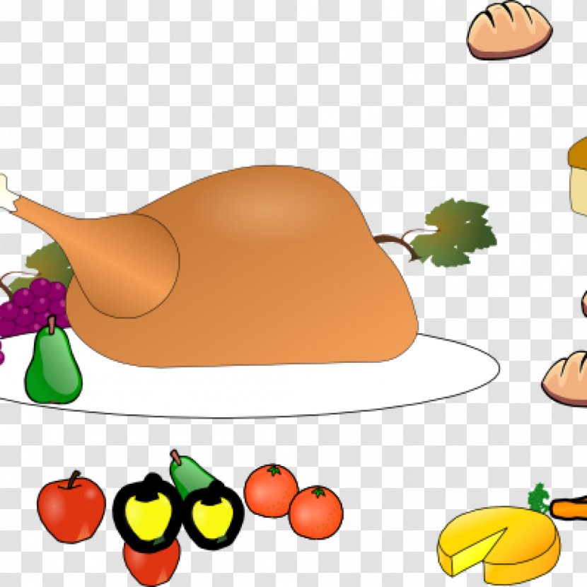 Thanksgiving Dinner Clip Art Food - Spread Transparent PNG