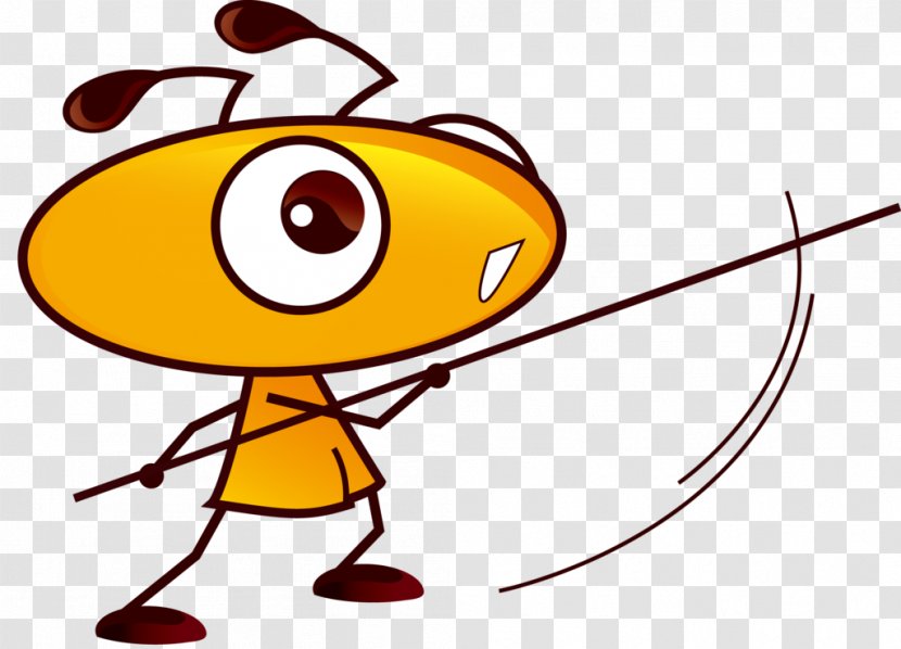 Clip Art Insect Product Cartoon Line - Wing - Ant Transparent PNG