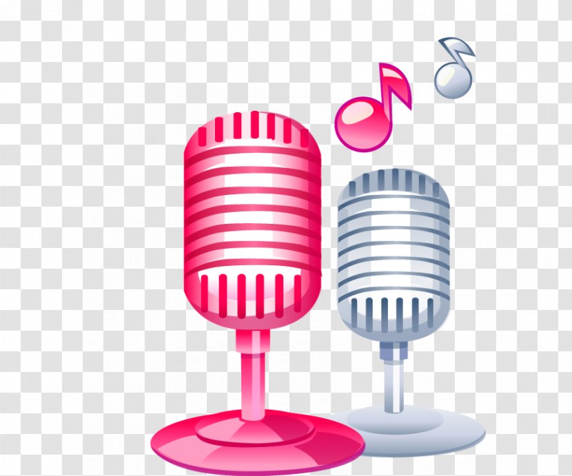 Microphone - Watercolor - KTV Singing Speaker Transparent PNG