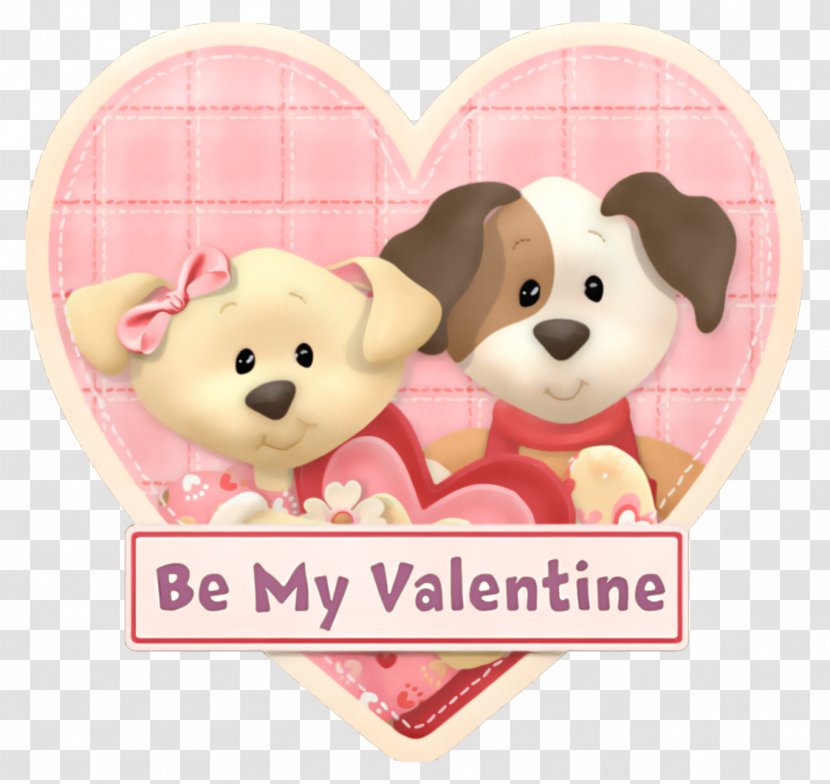 Valentine's Day Love Romance Happiness Heart - Flower - Pink With Puppies Be My Valentine PNG Picture Transparent PNG