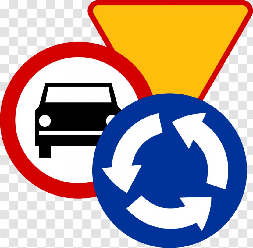 Roundabout Mandatory Sign Traffic Intersection - Road Transparent PNG