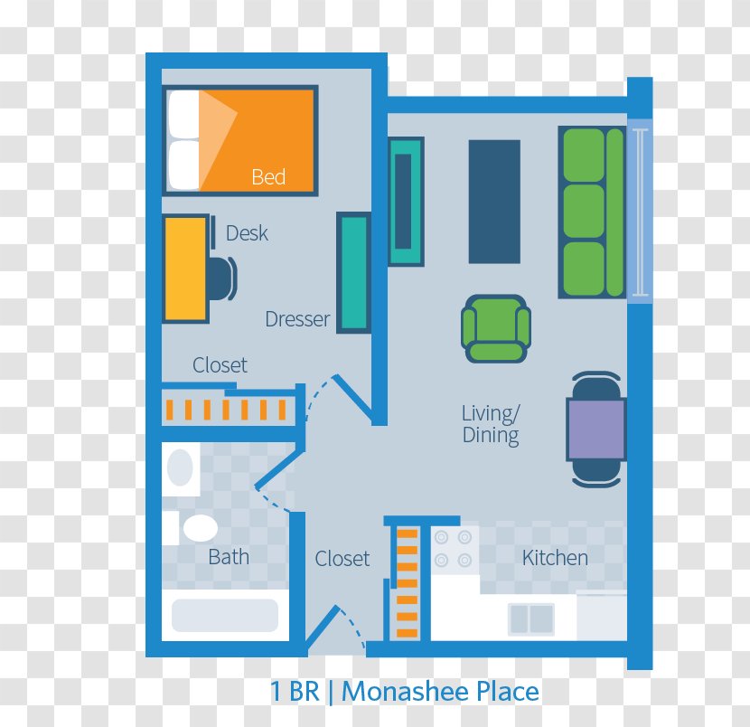 Okanagan Campus, University Of British Columbia Dormitory House - Plan Transparent PNG