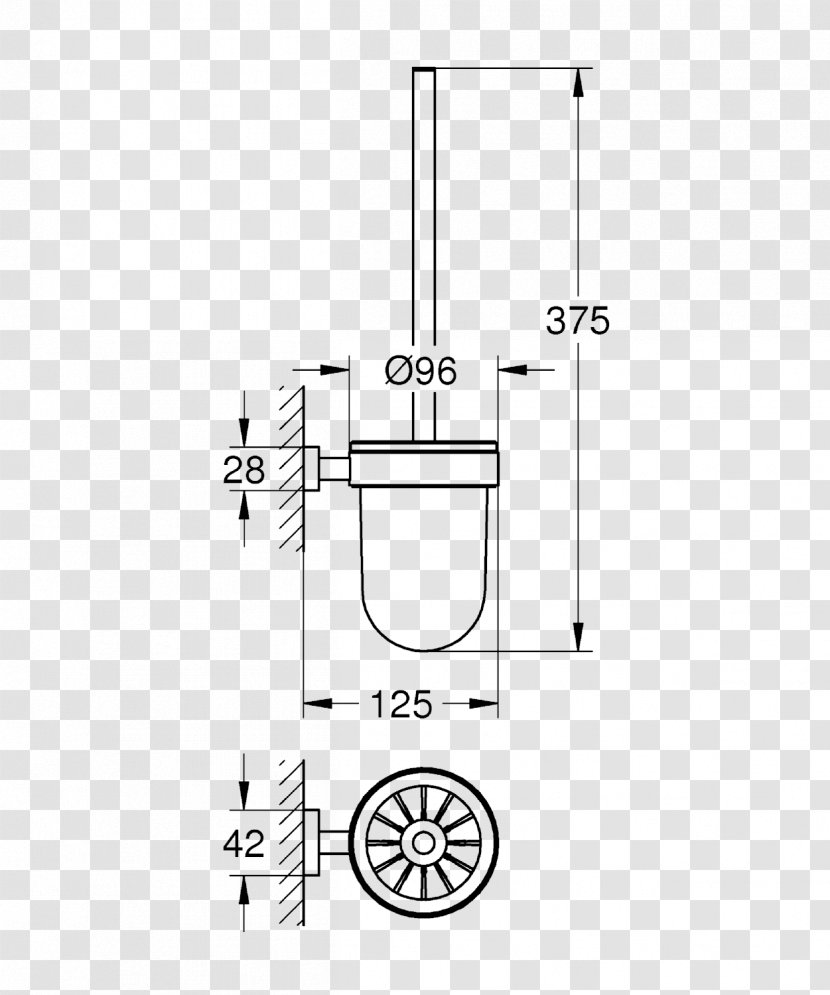 Essentials Cube Toilet Brush Set Grohe 40513001 40374001 Brushes & Holders - Bathroom Transparent PNG