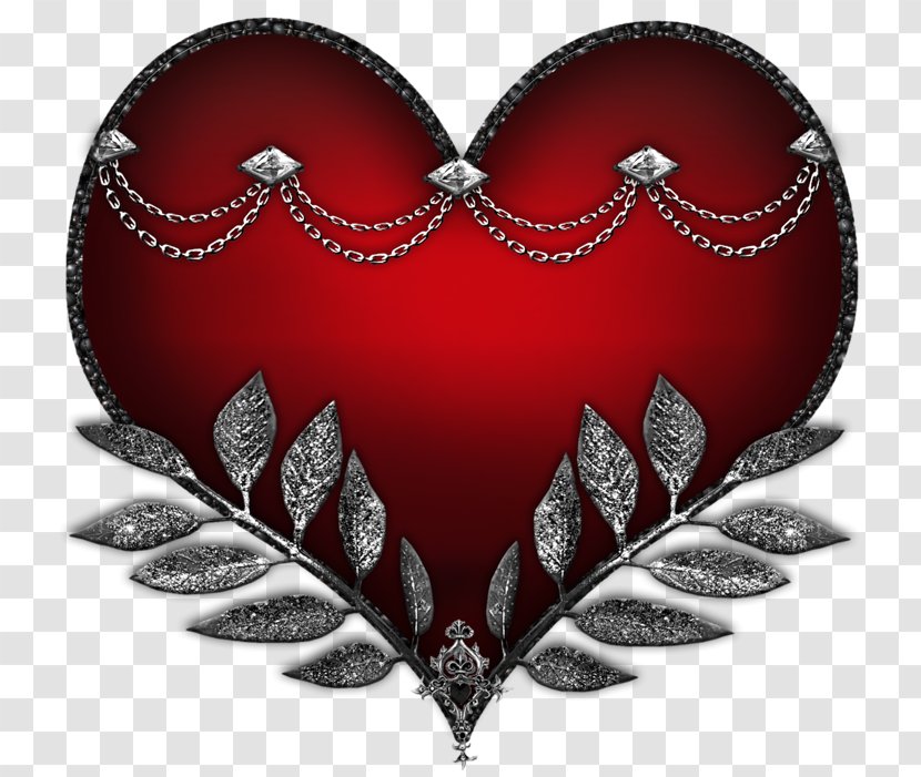 Heart Valentine's Day Clip Art - Hard Rock Style Clipart Transparent PNG