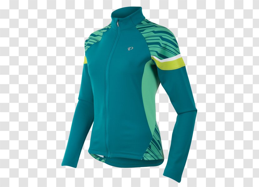 Cycling Jersey Sleeve Pearl Izumi - Turquoise Transparent PNG