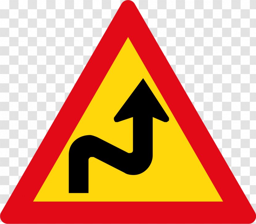 Traffic Sign Car Warning Road Signs In Greece - Curves Transparent PNG