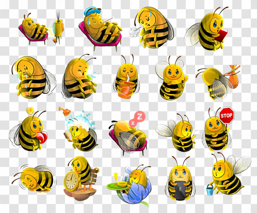 Bee Icon - Resource - Cute Transparent PNG