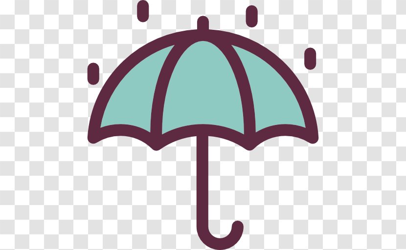 Umbrella Rain Emoji Icon - Purple - An Transparent PNG