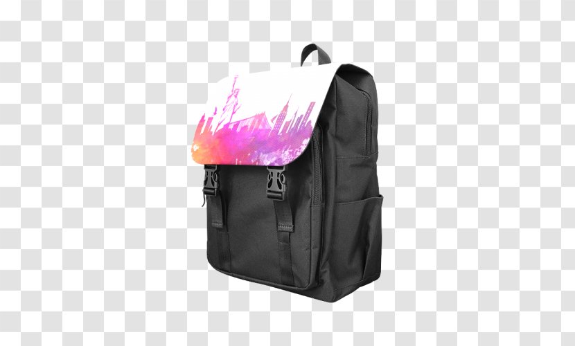 Backpack Black M - Magenta - Design Transparent PNG