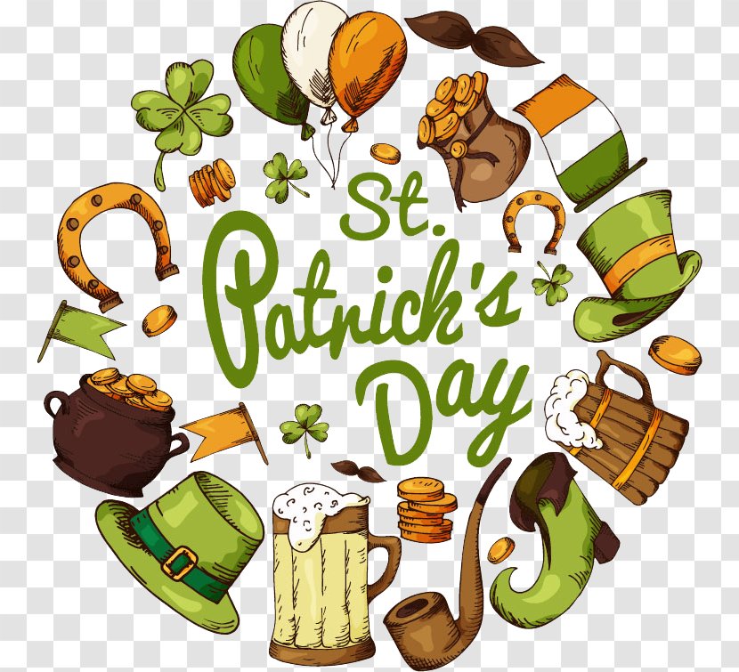 Ireland Saint Patrick's Day Festival Illustration - Food Group - St. Poster Design Image Transparent PNG