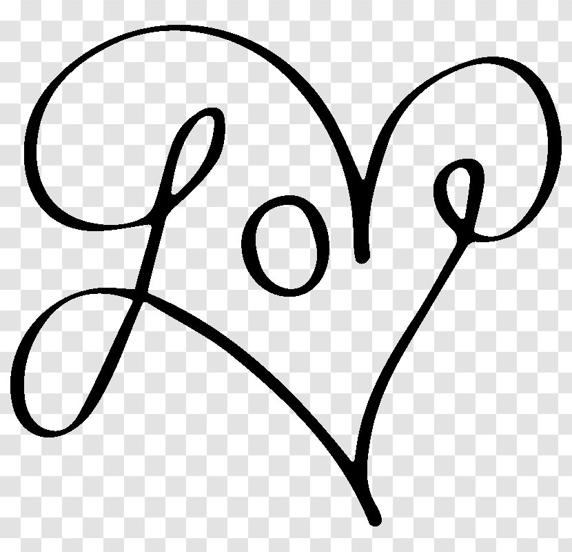 Drawing Heart Cursive Clip Art - Frame Transparent PNG