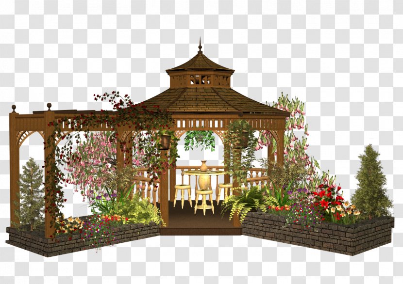 Gazebo Garden Pergola Clip Art - House Transparent PNG