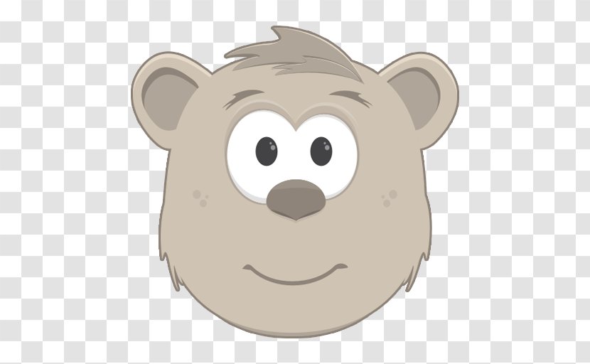 Bear Headgear Snout Animated Cartoon - Smile Transparent PNG
