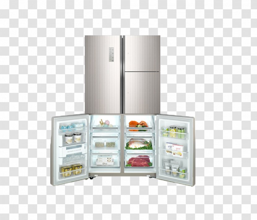 Refrigerator Home Appliance Congelador - Energy Conversion Efficiency - Freezer Open To The Door Transparent PNG