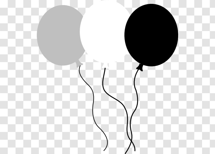 Balloon Silhouette Clip Art - Cartoon - White Transparent PNG