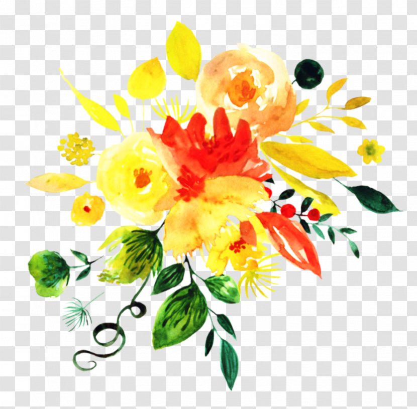 Bouquet Of Flowers Drawing - Petal Transparent PNG
