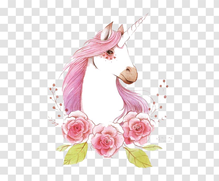 Unicorn Wallpaper - Flower Transparent PNG