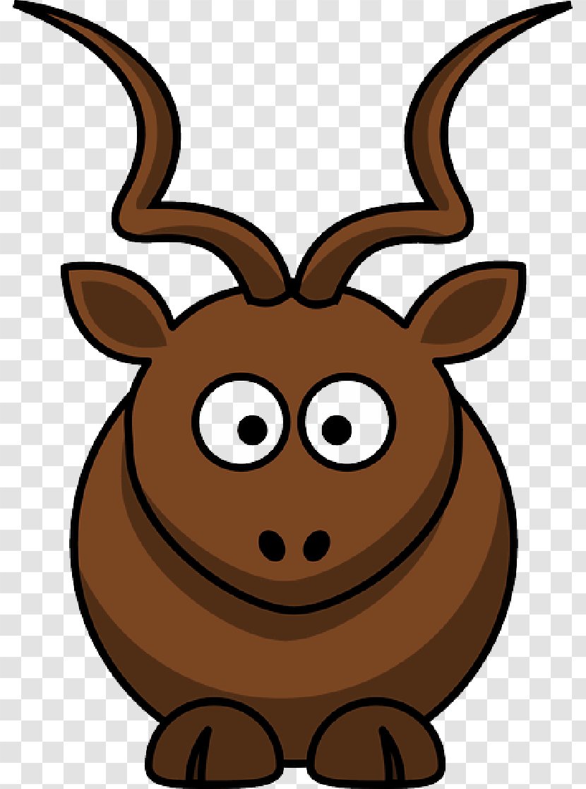 Reindeer Cartoon - Water Buffalo - Smile Transparent PNG