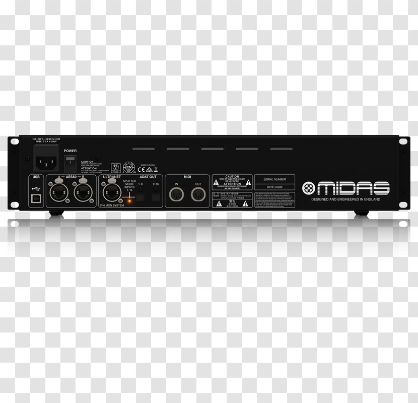 Stage Box Microphone Midas Preamplifier Audio - Crossover Transparent PNG