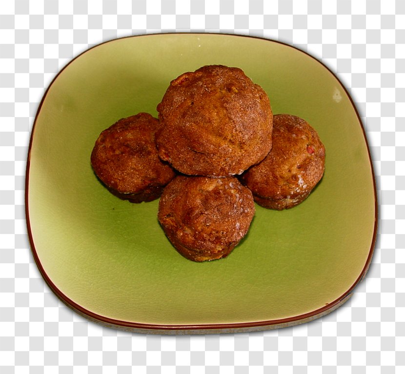 Meatball Frikadeller Vegetarian Cuisine Fritter Vetkoek - Rhubarb Transparent PNG