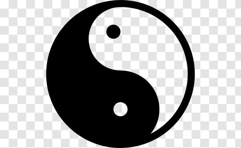 Yin And Yang Stencil Tai Chi Symbol - Art Transparent PNG