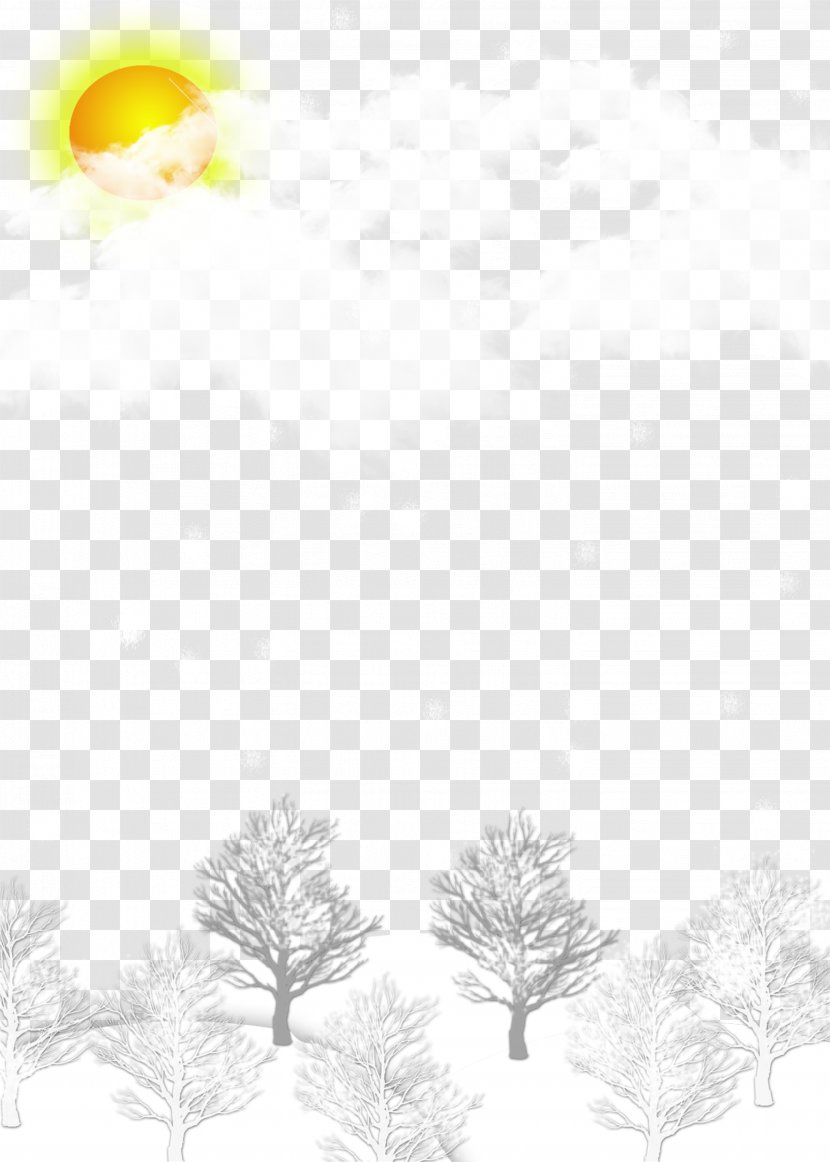 Winter Snow Background Material - Daxue Transparent PNG
