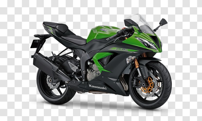 Kawasaki Ninja ZX-14 H2 Motorcycles ZX-6R - Motor Vehicle - Green Transparent PNG
