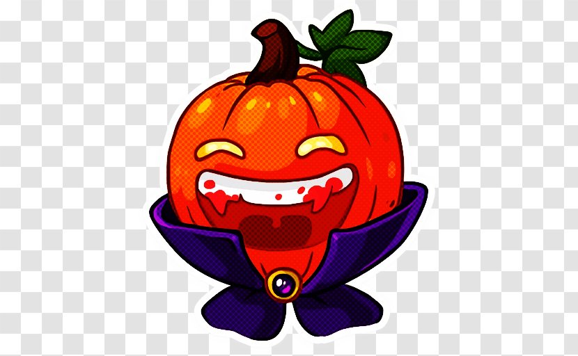 Cartoon Halloween Pumpkin - Plant - Food Vegetarian Transparent PNG
