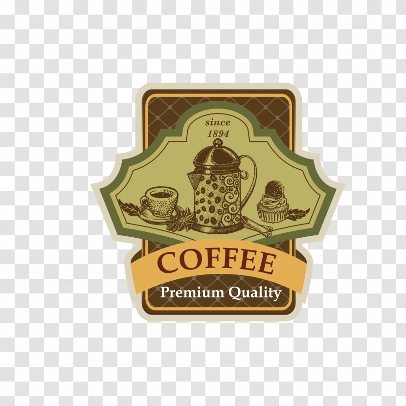 Coffee Cafe Royalty-free Illustration - Emblem - Vector European-style Transparent PNG