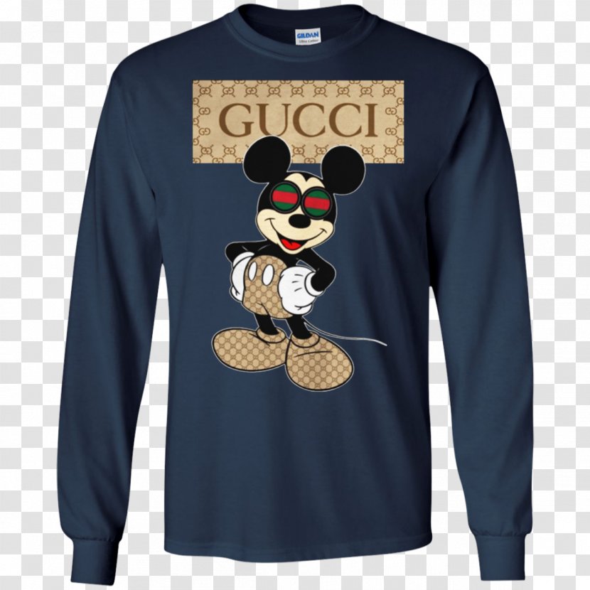 T-shirt Mickey Mouse Hoodie Minnie - Long Sleeved T Shirt Transparent PNG