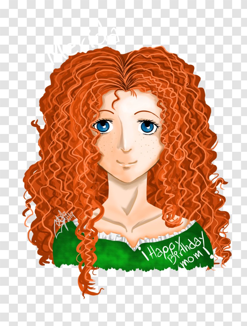 Jack Frost Hair Coloring Human Color Red - Merida Transparent PNG