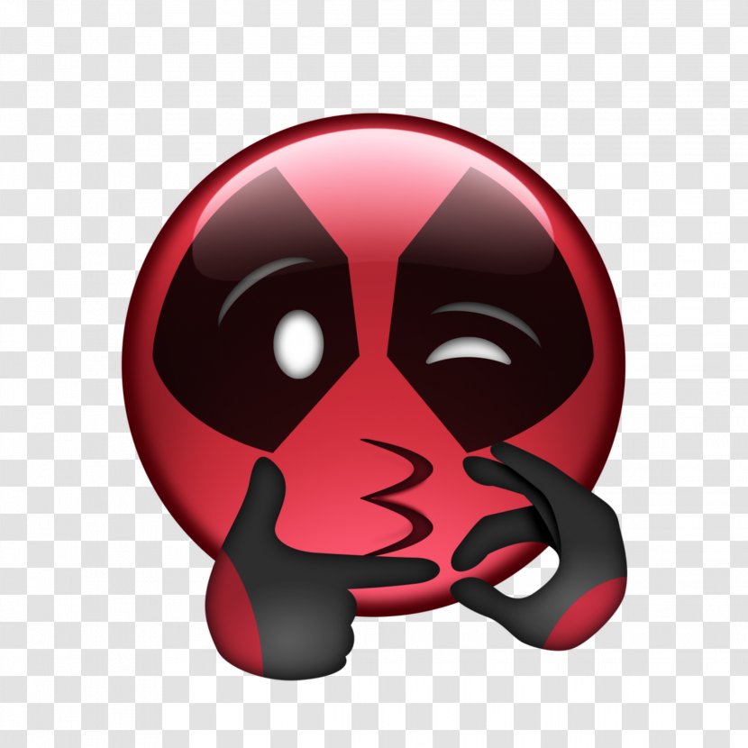 Batman Deadpool Emoji Superhero Movie Film - Bone Transparent PNG