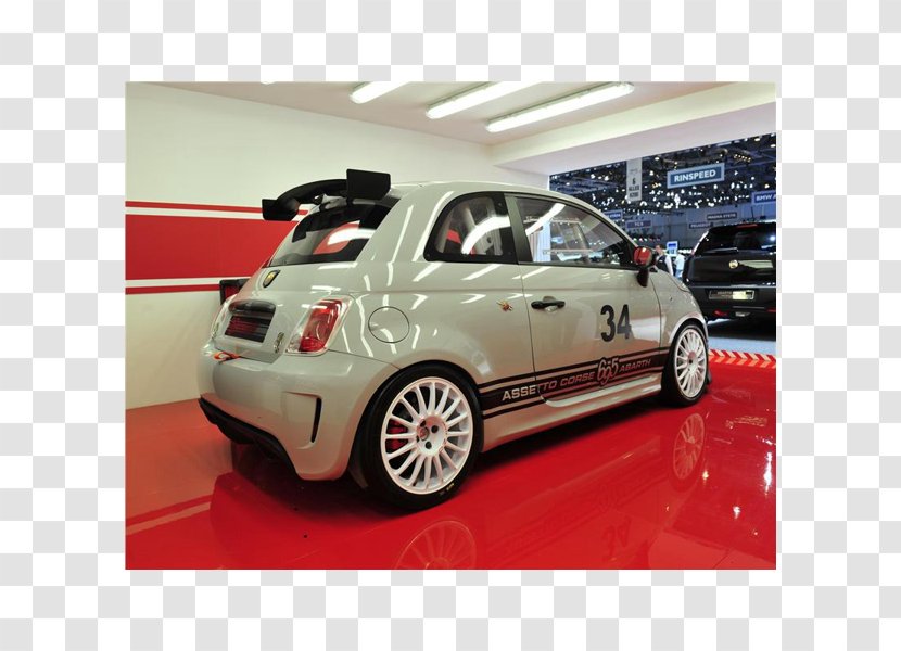 Alloy Wheel Fiat 500 Abarth Car - Bumper Transparent PNG