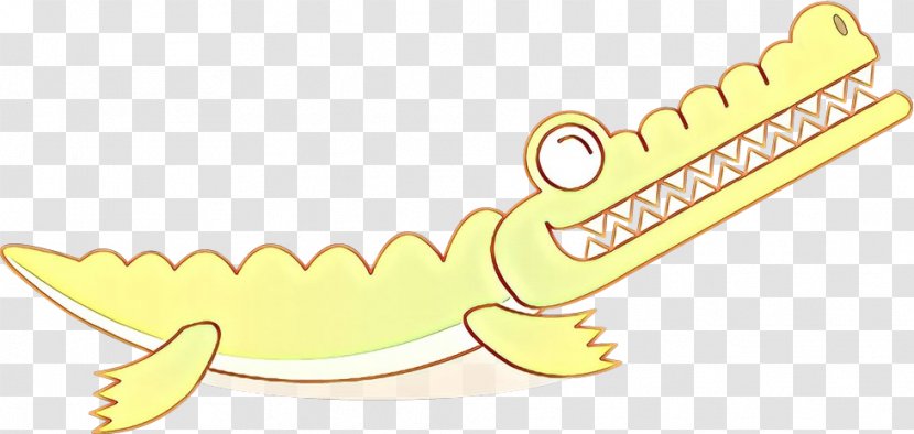 Crocodiles Jaw Yellow Line Plants - Mouth - Tail Nile Crocodile Transparent PNG