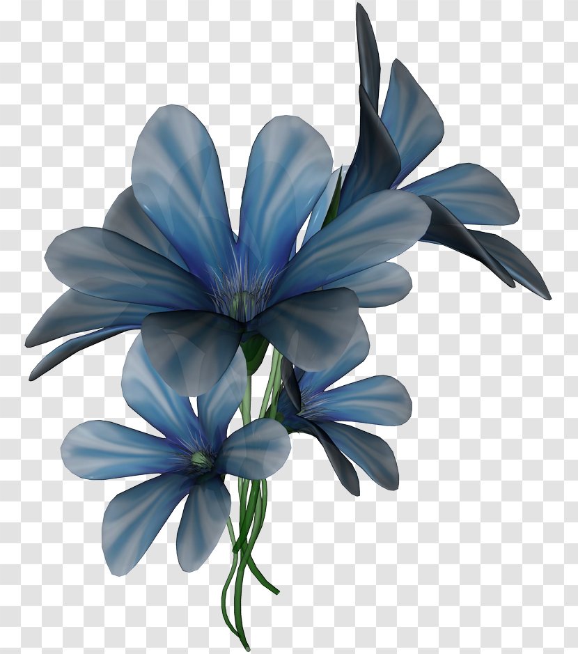 Blue Aquamarine Green Flower - Cut Flowers Transparent PNG