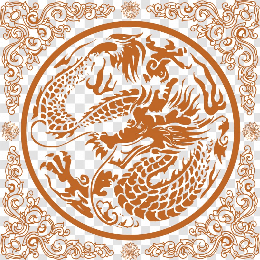 China Chinese Dragon Art Ornament Transparent PNG