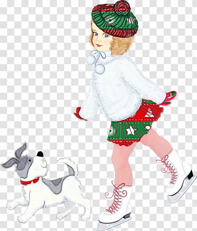 Cartoon Holiday Ornament Footwear Clip Art Christmas - Animal Figure Fictional Character Transparent PNG