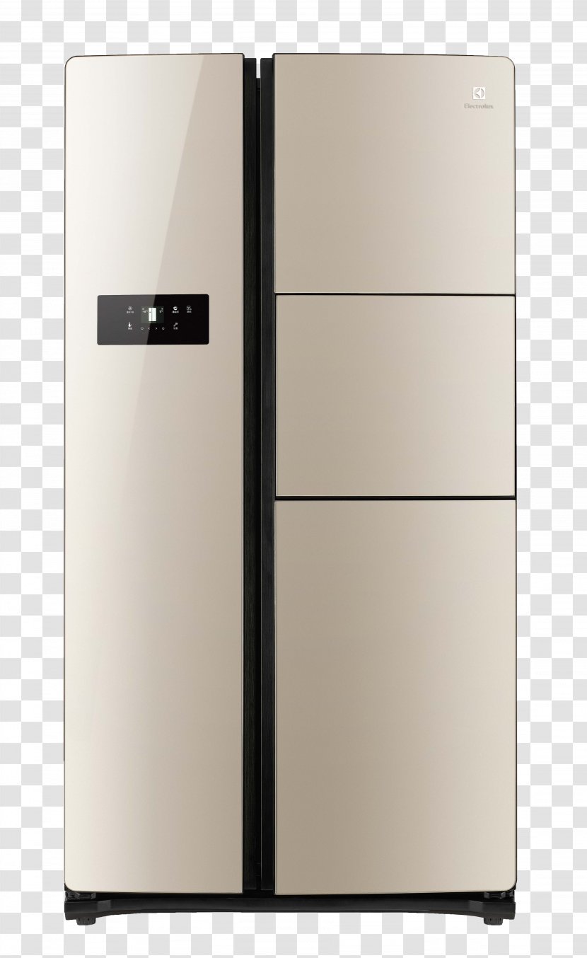 Champagne Refrigerator Home Appliance - Vecteur - Luxury Multi-door Transparent PNG