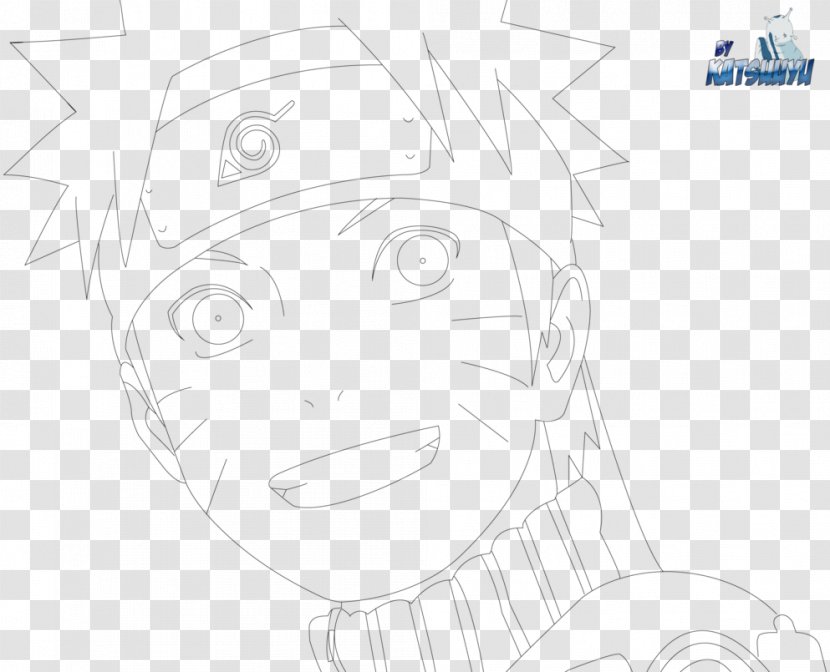 Nose Line Art Sketch - Frame - Lineart Naruto Transparent PNG