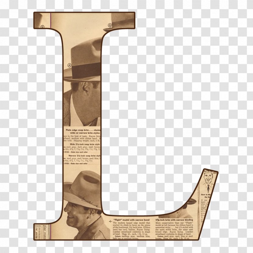 Alphabet Letter Newspaper Font - P - L Transparent PNG