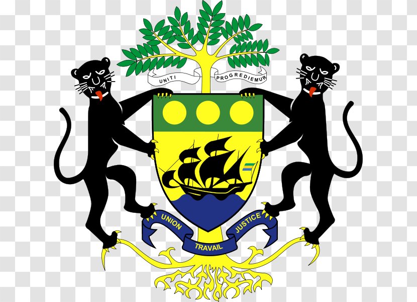 Coat Of Arms Gabon Crest Flag - National Transparent PNG