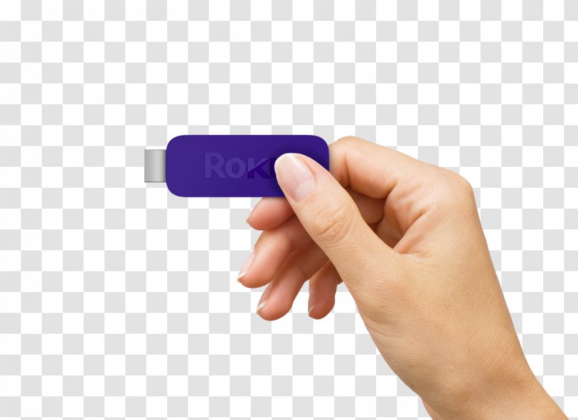 Roku Amazon.com Television Streaming Media HDMI-Stick - Hand - Holding Transparent PNG