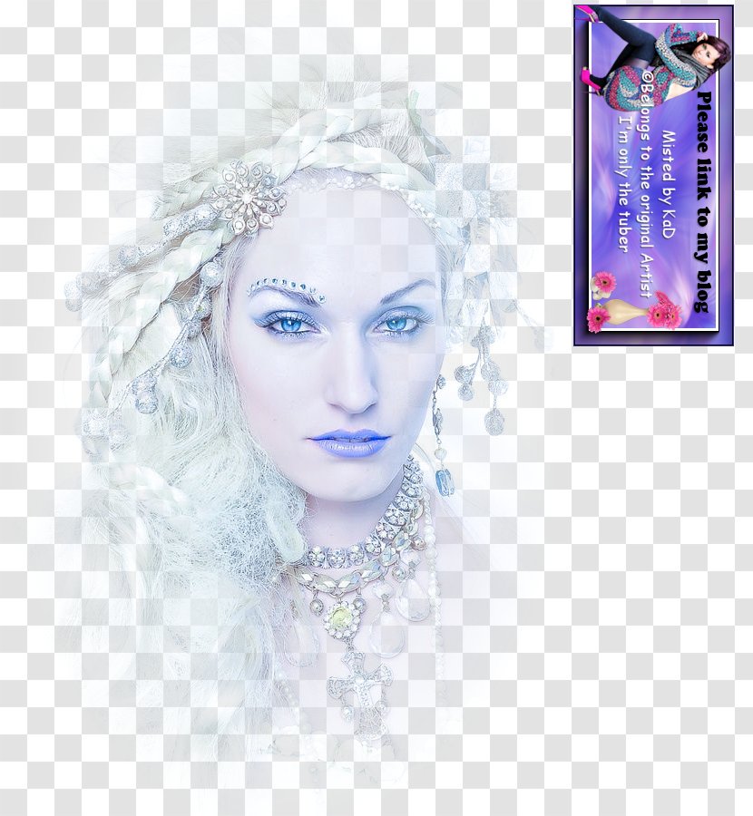 Cosmetics Beauty Eyebrow The Snow Queen Costume - Hairstyle - Woman Face Transparent PNG