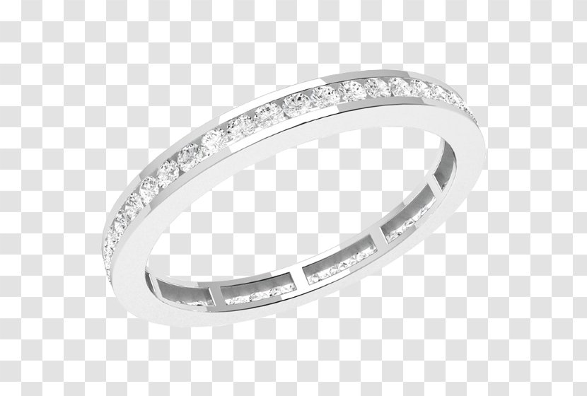 Wedding Ring Eternity Gold Jewellery - Silver Transparent PNG