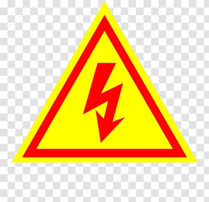 Electrical Safety Electricity Injury Hazard - Triangle - Lightning Warning Transparent PNG